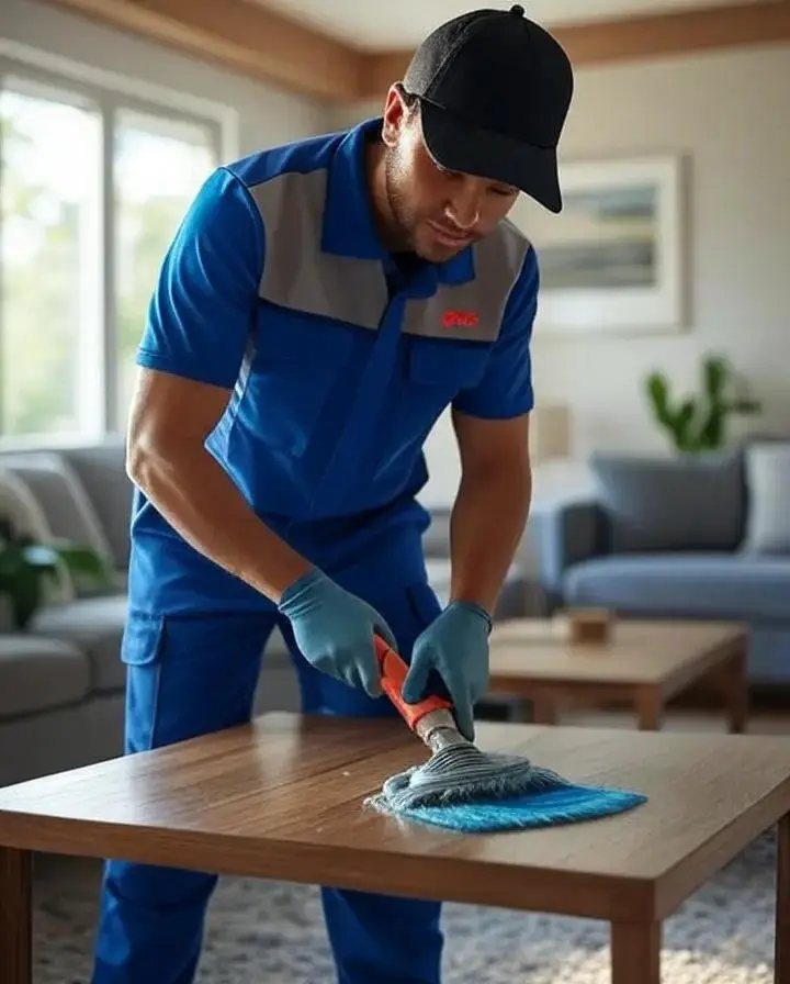 deep cleaning a house
