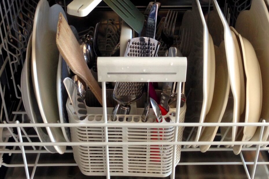cleaning a dishwasher
